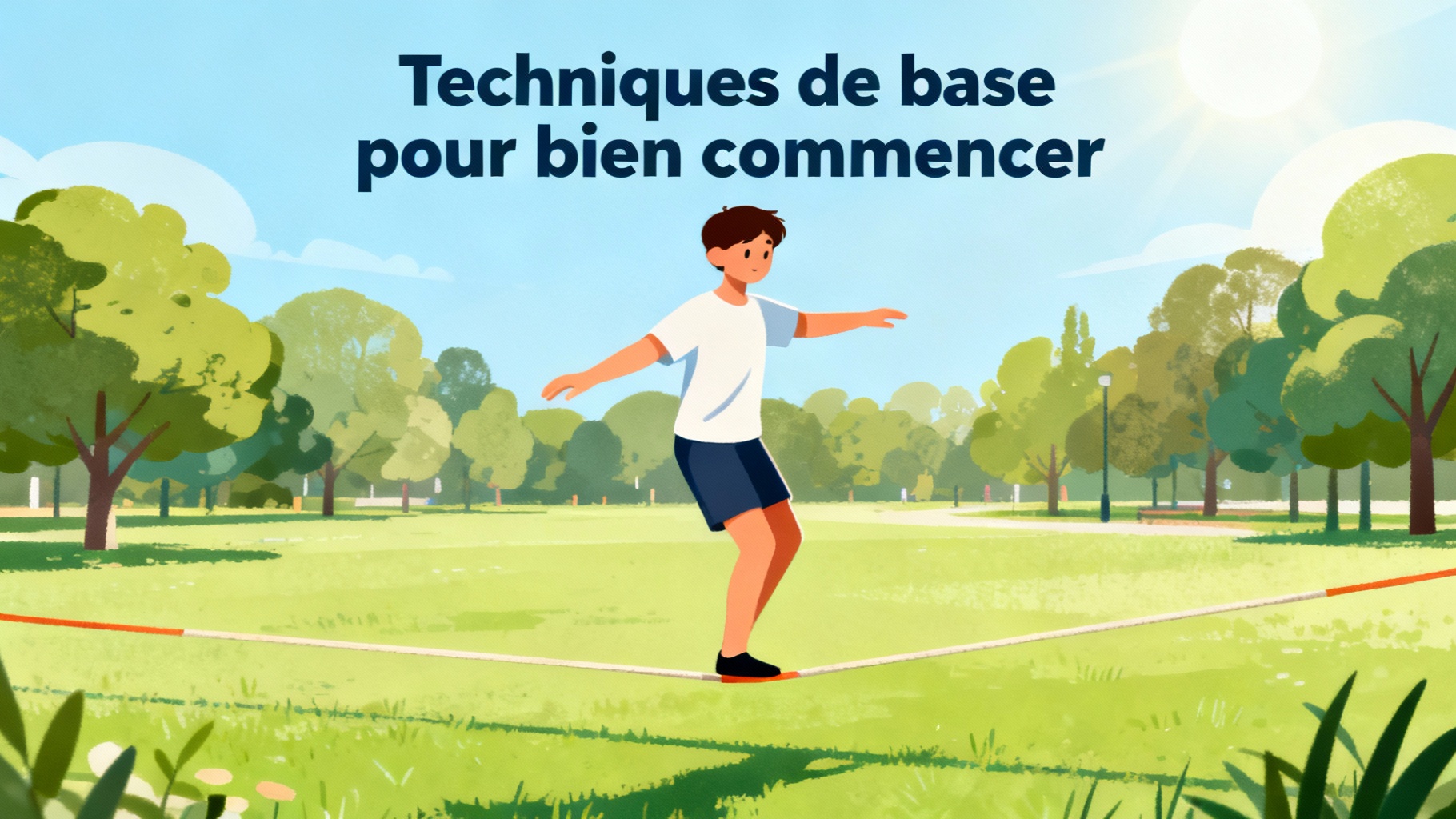 Débuter en slackline : le guide complet pour les novices 1 Techniques de base pour bien commencer