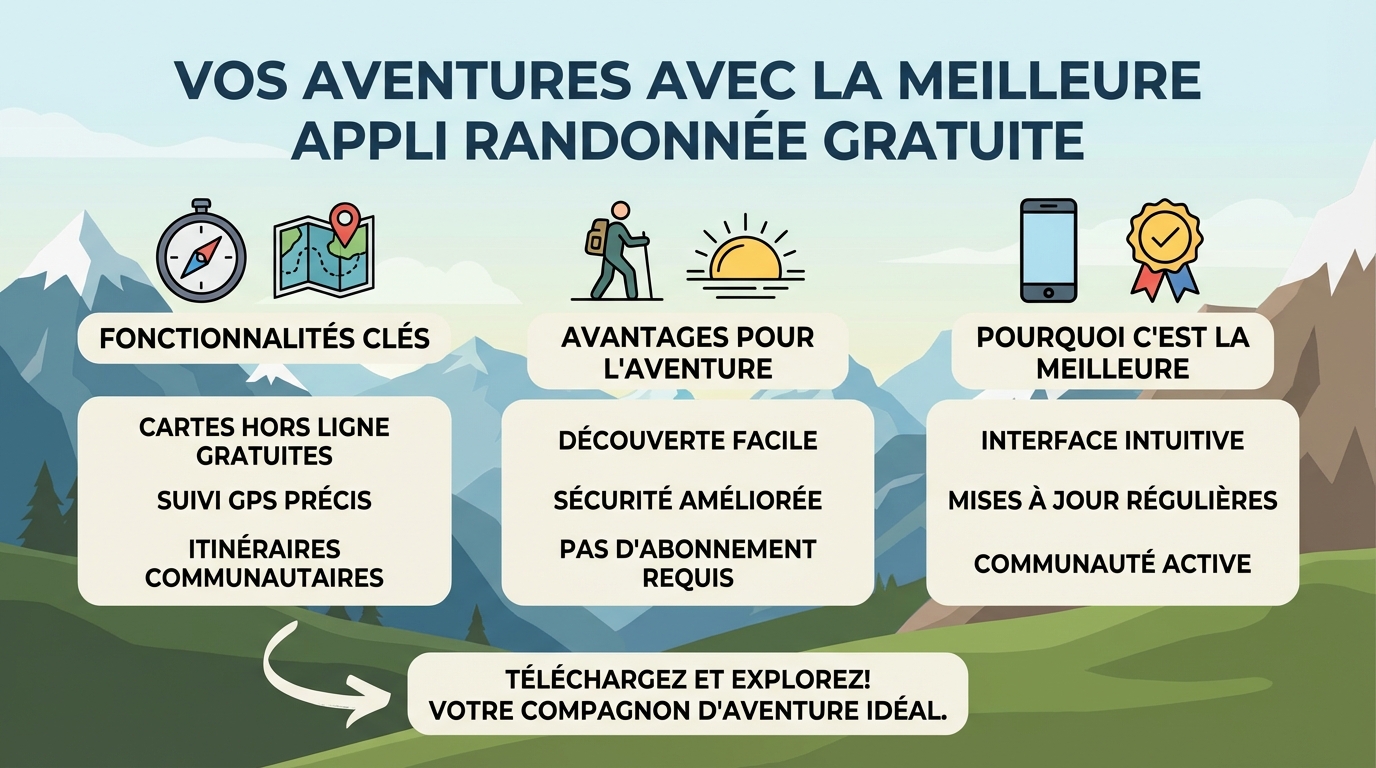 La meilleure appli randonnée gratuite pour vos aventures 1 Comparatif des meilleures applications de randonnée