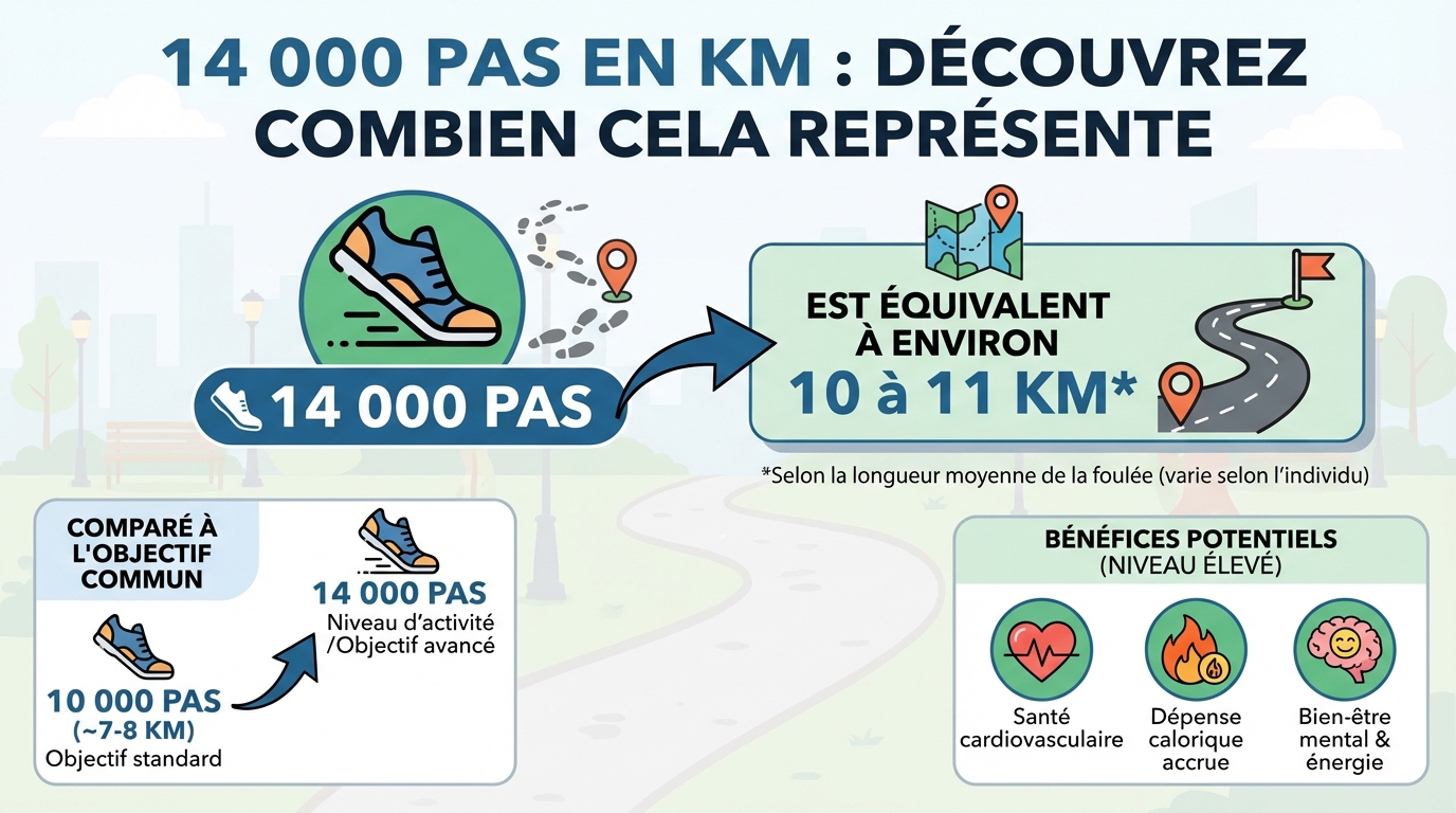 14000 pas en km : découvrez combien cela représente 1 Facteurs influençant la conversion
