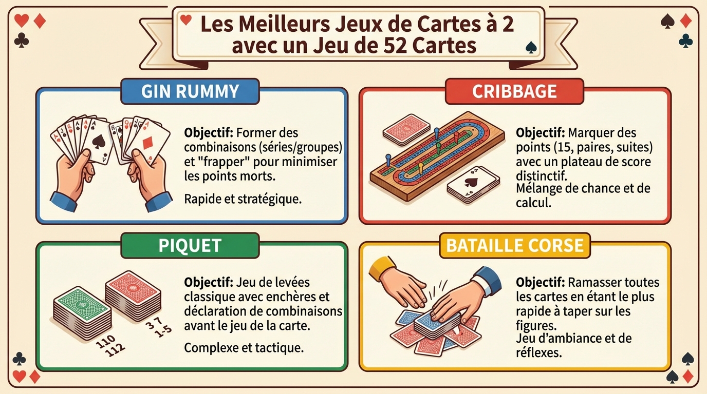 Les jeux de cartes modernes