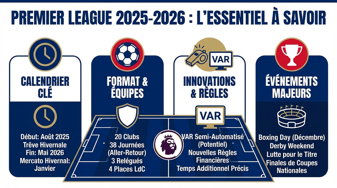 Tout savoir sur la premier league en 2025-2026 1 Calendrier des matchs